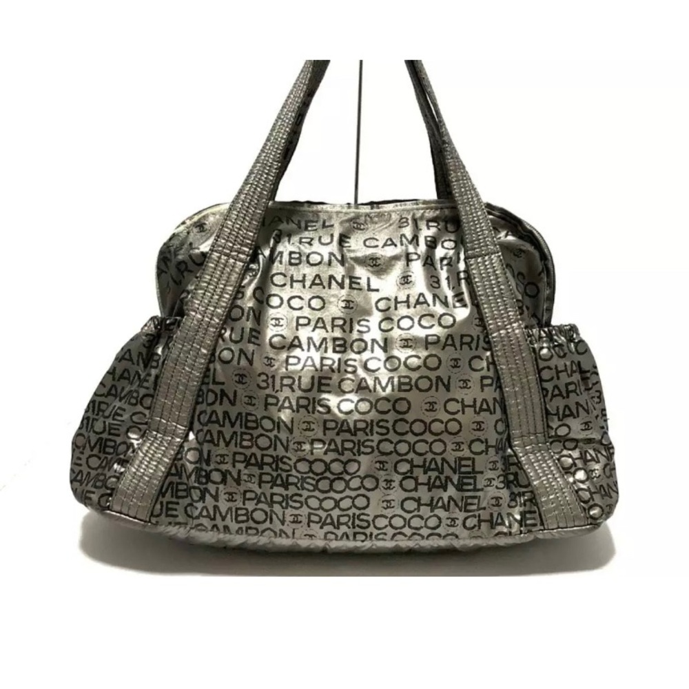 Chanel Unlimited Silver black nylon bag